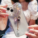 Bling Heart Woman Phone Cases for IPhone 15 Pro Max 14 13 12 Mini 11 XS XR X Plus Coques Camera Protection Cover Glitter Fundas