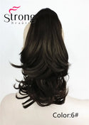 Hair Extension Synthetic Lady Wowen Wavy Dual Use Claw Clip Ponytail Pony Tail Hair Extension Hairpiece COLOUR CHOICES