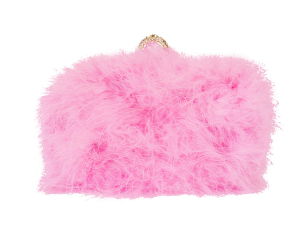 Furry Clutch - Pink