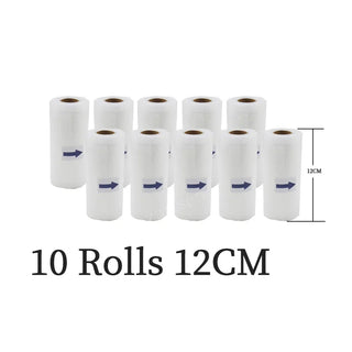 Buy 10rolls-12cm Food Vacuum Sealer Rolls Vacuum Bags Packing BPA FREE Household Kitchen Food Vacuum Bags Sealer Storage Bags 5Rolls/Lot