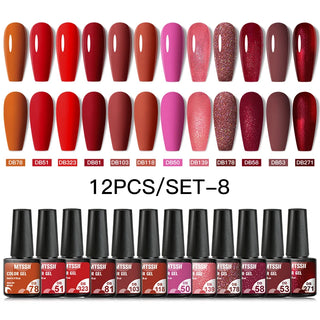 Buy zh20031 10/12pcs Spring Macaron Nail Gel Polish Set