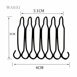 24 Pieces Wig Comb for Wig CapS Black Color Wig Clips