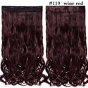 HAIRRO 17/24/27/29" 5 Clips Synthetic Hair Long Straight Clip in Hair Extensions False Hair Black Hair Pieces for Women