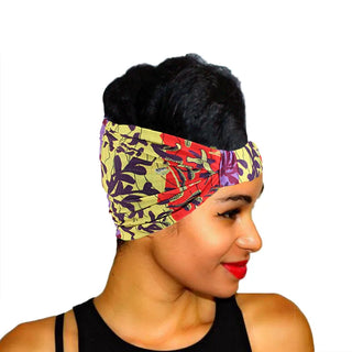 Buy 184b-three-color African Pattern Print Headband