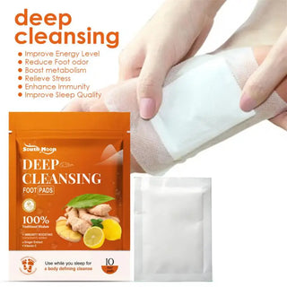 Detox Foot Patches Ginger Cleansing Foot Pads Remove Dampness Toxins Relieve Stress Improve Sleep Body Foot Care