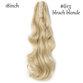 Buy bleach-blonde HAIRRO Claw Clip on Ponytail Hair Extension Synthetic Ponytail Extension Hair for Women Pony Tail Hair Hairpiece Wave Ponytail