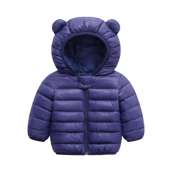 Warm Toddler Boys Jackets Autumn Winter Long Sleeve Hooded Character Pattern Children Outerwear Coats Kids Clothes