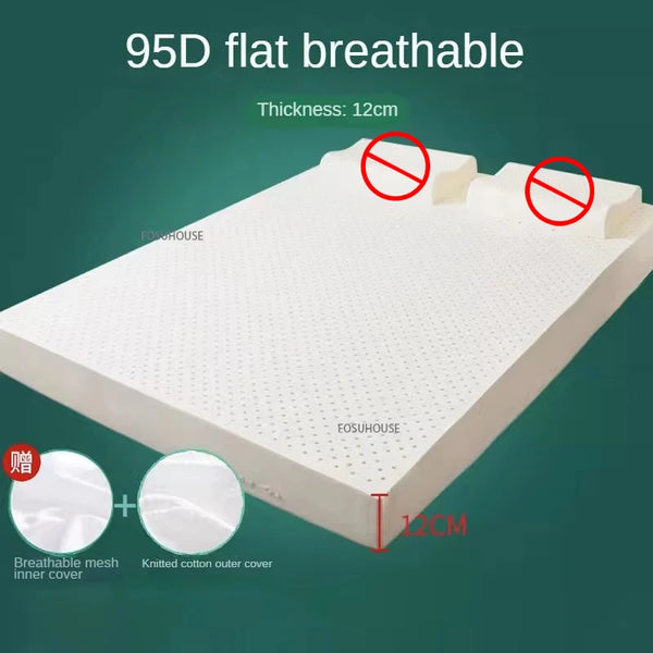 Thailand Natural Latex Mattress 10/12cm Thickness Rubber Cushion Double 1.5/1.8m Sleeping Mat Home Tatami Mat Bedroom Furniture