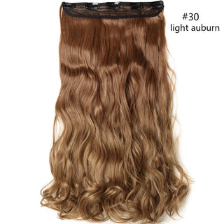 Buy 30 HAIRRO 5 Clips Synthetic Hair Long Straight Clip in Hair Extensions False Hair Black Hair Pieces for Women False Wavy Hairpiece