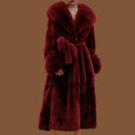 5XL Slim Overcoat Mink Coats Women Faux Fur Long  Winter Thick Mink Fur Coat Female Fur Jackets Long Ladies Parkas Oversize