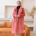 New Elegant Long Winter Faux Fur Coat Women Fashion Plush Fur Coats Loose High Quality Thick Warm Winter Fur Overcoat