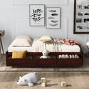 Orisfur. Twin Size Platform Storage Bed With 3 Drawers