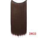 LUPU Synthetic Hair Extensions Invisible Fash Line No Clips in Hairpieces Natural Secret Wire Fake Hair High Temperture Fiber