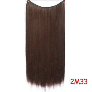 Buy 2i33 LUPU Synthetic Hair Extensions Invisible Fash Line No Clips in Hairpieces Natural Secret Wire Fake Hair High Temperture Fiber