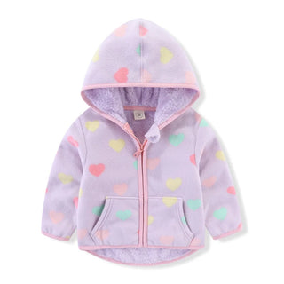 Buy t0516 Jumping Meters New Girls Outwears Fleece for Winter Autumn Baby Jackets Coats Flowers Kids Girls Jacket