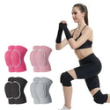 1 Pair Knee Pads for Dancing Men Women Kids Gym Yoga Pilates Workout Training Tennis Sponge Elastic Protector Knees Brace Suppor