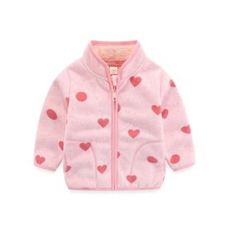 Buy t0516-hearts1 Jumping Meters New Girls Outwears Fleece for Winter Autumn Baby Jackets Coats Flowers Kids Girls Jacket