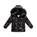 Unisex Winter Coat Down Jacket for Boys Clothes 2-14 Y Children's Clothing Thicken Outerwear & Coats With Nature Fur Parka Kids