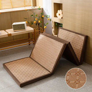 Buy g Foldable Rattan Mat, Comfortable Tatami Mattress, Yoga Sleeping Floor Mat, Foldable Tatami Flooring, 4.5cmThick Japanese Bedding