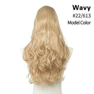 Buy light-ash-blonde U-Part Synthetic Clip in Hair Extension