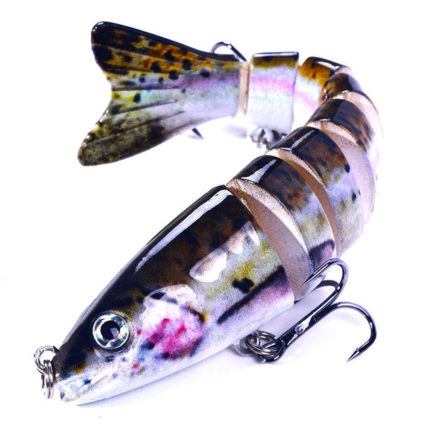 12.8cm-18g Lifelike Multi Jointed Sinking Wobblers Fishing Lures Pike Swimbait Crankbait Minnow Trout Bass Fishing Tackle Baits