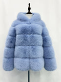 ZADORIN Winter Thick Warm Fluffy Faux Fur Coat Women Furry Hooded Long Sleeve Faux Fur Jacket Luxury Fur Coats Female Outerwears