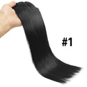 120G 8Pcs/Sets Clip in Hair Extensions Human Hair 10 to 26 Inch Brazilian Remy Straight Hair Natural Black 4 613 Color for Women