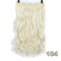 XUANGUANG Long Synthetic Hair 5 Clips in Hair Extension Heat Resistant Hairpiece Natural Wavy Hair Piece