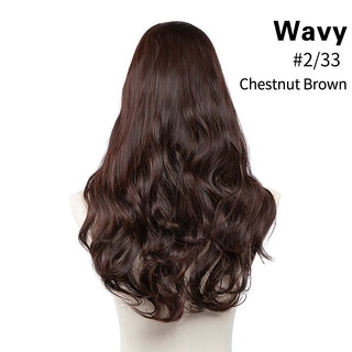 Buy dark-chocolate U-Part Synthetic Clip in Hair Extension