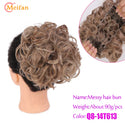 MEIFAN Synthetic Bride Messy Big Hair Bun Curly Chignon With Comb Clips in Hair Tail Cover Ponytail Extension Natural Fake Hair