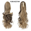 SHANGZI Ponytail Extensions Synthetic Claw Clip on Blonde Ponytail Wig Pony Tail Long Curly Hair Women Hairpiece 18-22 Inch