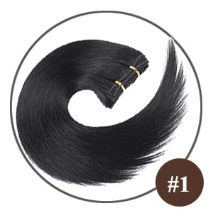 Buy 1 Doreen Full Head Brazilian Machine Remy Clip in Hair Extensions Human Hair 100% Real Natural Hairpiece Clips on 120G 14 to 22