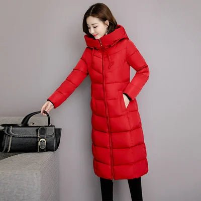 2024 Women's Winter Coats Long Section Warm Down Basic Jacket Coat Fashion Slim Outwear Female Korean Large Size Jackets M-6xl