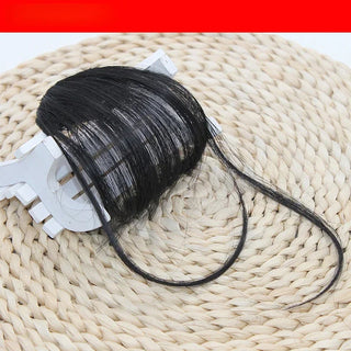 Buy style1-natural-black Fake Air Bangs Hair Styling Tools Hair Clip-In Extension Synthetic Hair Fake Fringe Natural False Hairpiece Women Clip in Bangs