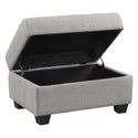 Reversible Sectional Sofa Space Saving With Storage Ottoman Rivet Ornament L-Shape Couch for Large Space Dorm Apartment