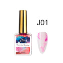 JTING Watercolor Blooming Blossom Marble Liquid 15ml Uv Gel Nails Polish Bottle Kit OEM/ODM  Custom Private Label Available