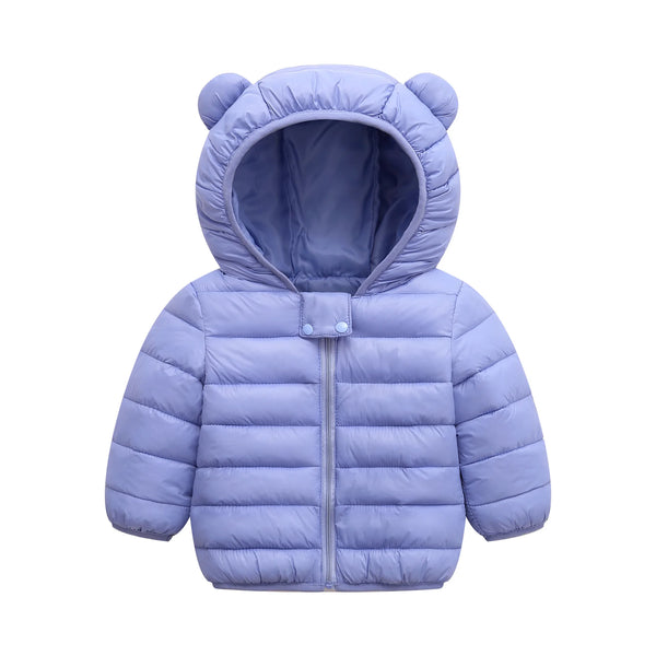 Warm Toddler Boys Jackets Autumn Winter Long Sleeve Hooded Character Pattern Children Outerwear Coats Kids Clothes