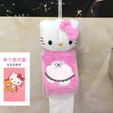 Sanrio Hello Kitty Cute Toilet Seat Cushion Household Paste Toilet Ring Thickened Plus Velvet Toilet Seat Universal Toilet Seat