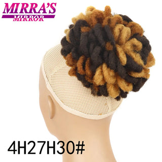 Buy lsfbzb-4h27h30 Afro Puff Drawstring Ponytail Extension Synthetic Kinky Curly Ponytail Hair Chignon Dreadlock Buns Afro Puff for Black Women