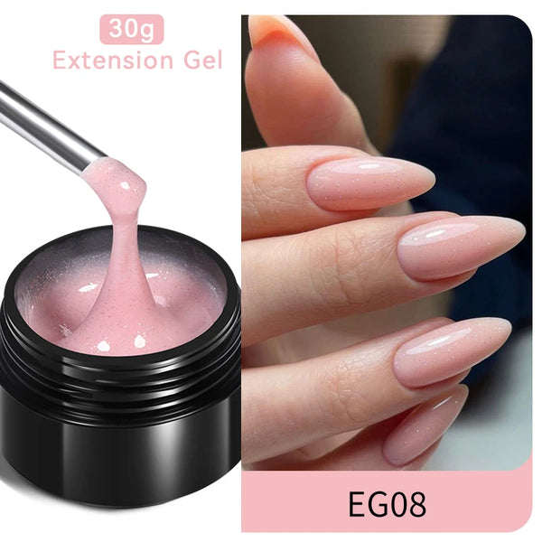 BORN PRETTY 60/30ml Hard Jelly Extension Nail Gel Polish French Nails Nude Pink White Clear Nail Supplies Gel for Extension