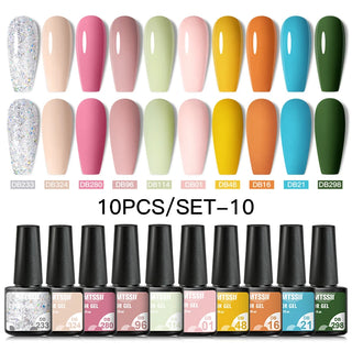 Buy zh20023 10/12pcs Spring Macaron Nail Gel Polish Set