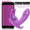 Bluetooth Female Vibrator Women's Dildo Butterfly Vibrator Sex Toys for Women APP Remote Control Anal Vibrators for Women Couple