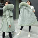 2022 New Cotton Thicken Warm Winter Jacket Coat Women Casual Parka Winter Clothes Fur Lining Hooded Parka Mujer Coats Clothes