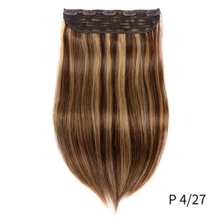 Buy p4-27 Doreen 100g 120g Blonde Brown Brazilian Machine Made Remy Clip in One Piece Human Hair Extensions  16inch-22inch