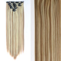 22Inch Long Straight Wavy Hair Extension 7Pcs/Set 16 Clips High Tempreture Synthetic Hairpiece Clip in Hair Extensions