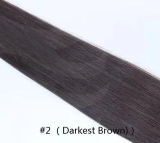 Buy darkest-brown Light Yaki I Tip Human Hair Extension Brazilian Remy Hair Microlink Pre Bonded Yaki Straight Stick I Tip Hair 100g 100strands