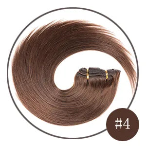 Buy 4 Doreen Full Head Brazilian Machine Remy Clip in Hair Extensions Human Hair 100% Real Natural Hairpiece Clips on 120G 14 to 22