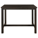 Rustic Wooden Counter Height Dining Table for Small Places, Espresso