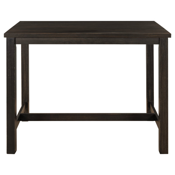 Rustic Wooden Counter Height Dining Table for Small Places, Espresso