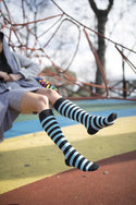 Women's Exclusive Stripe Knee High Socks Set